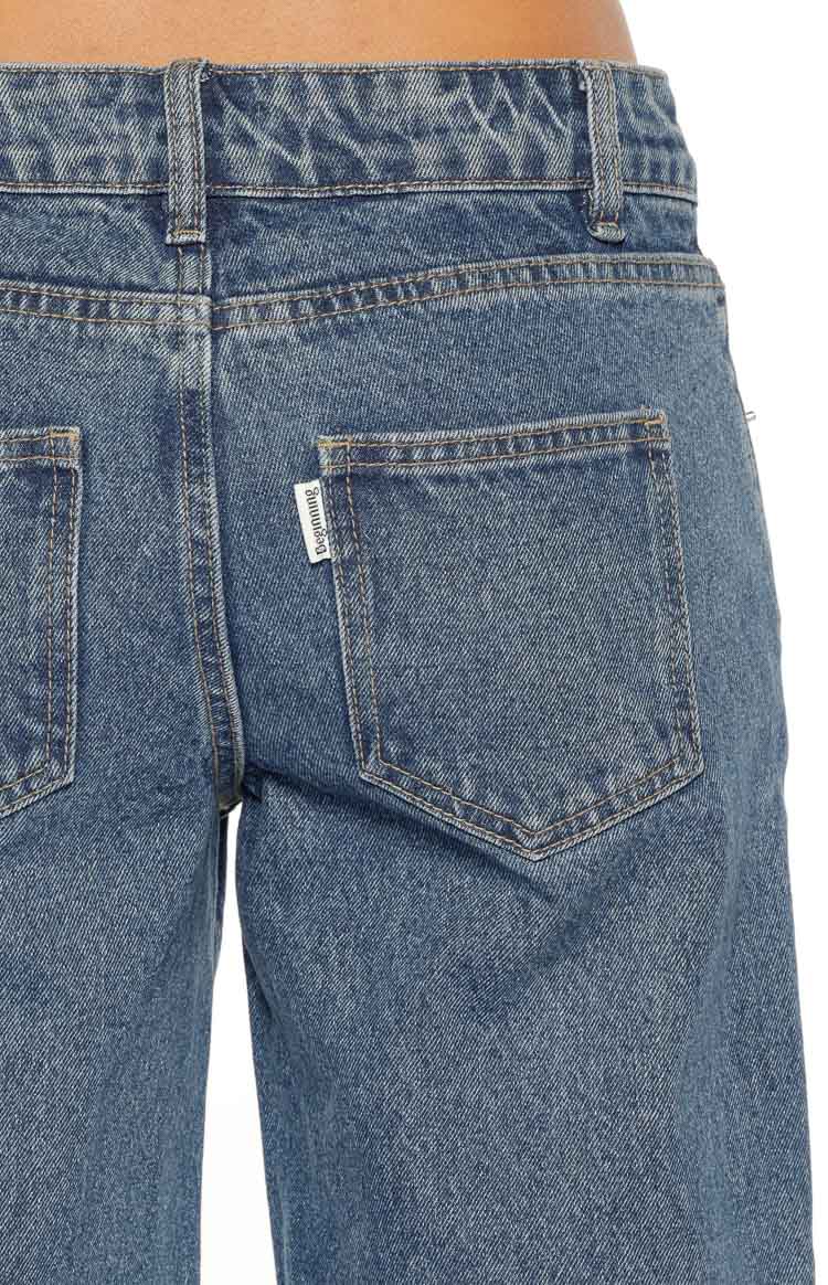 Roxie Mid Wash Ripped Jeans — 12