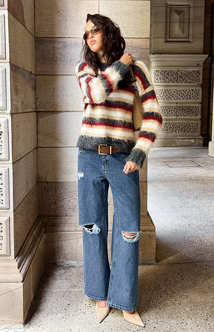 Roxie Mid Wash Ripped Jeans — 15