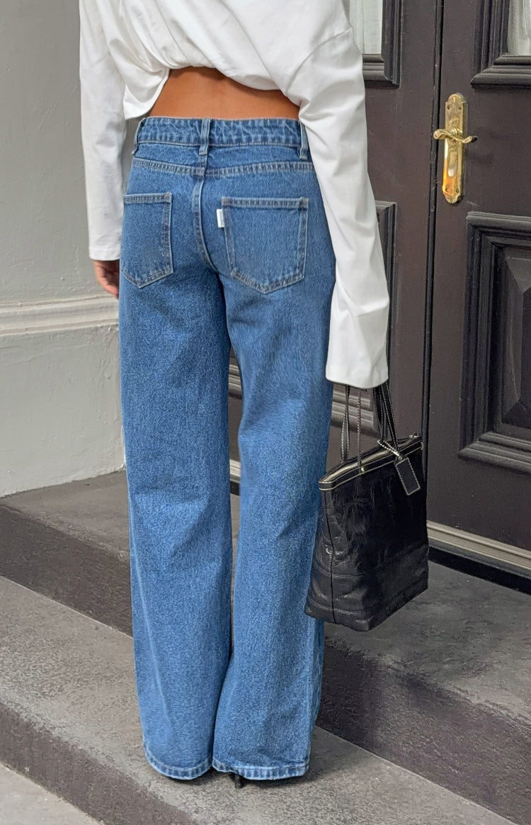 Roxie Mid Wash Ripped Jeans — 7