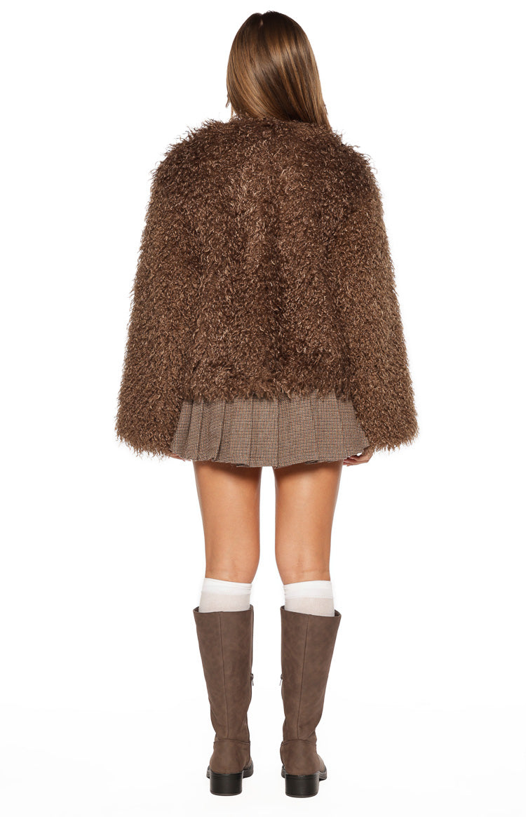 Margot Brown Shaggy Fur Jacket — 8