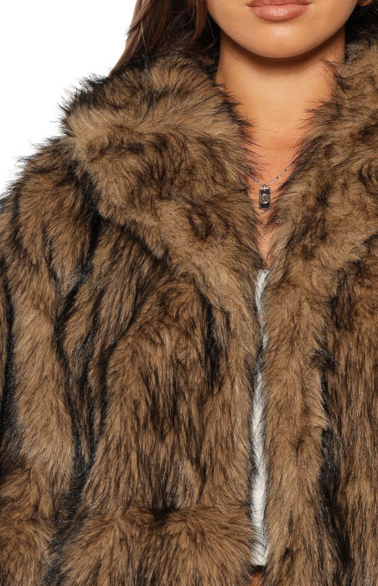 It Girl Chocolate Faux Fur Jacket — 11