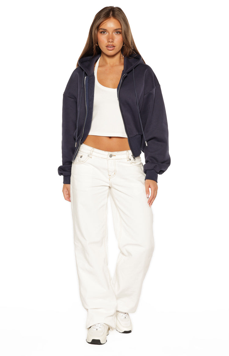 Dora Navy Zip Hoodie Sweater — 8