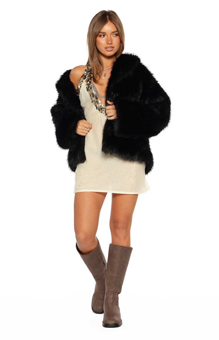Westgate White Sequin Trim Mini Dress — 10