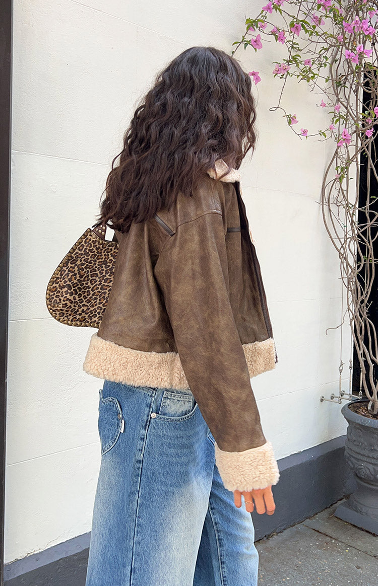 Cloud Brown Aviator Jacket — 4