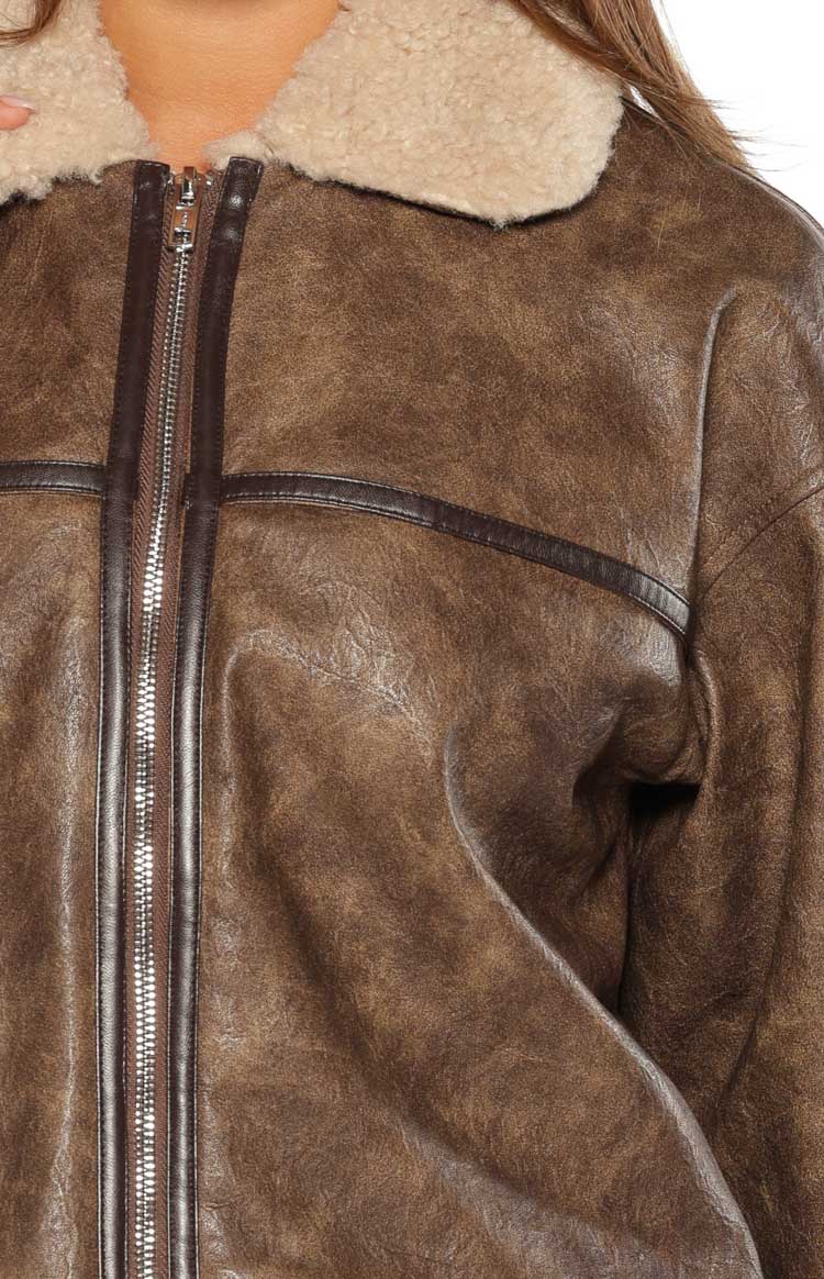 Cloud Brown Aviator Jacket — 8
