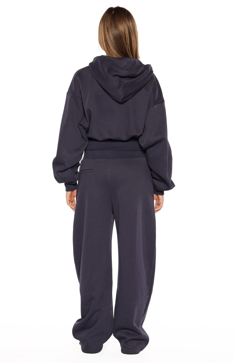 Dora Navy Barrel Leg Track Pants — 12