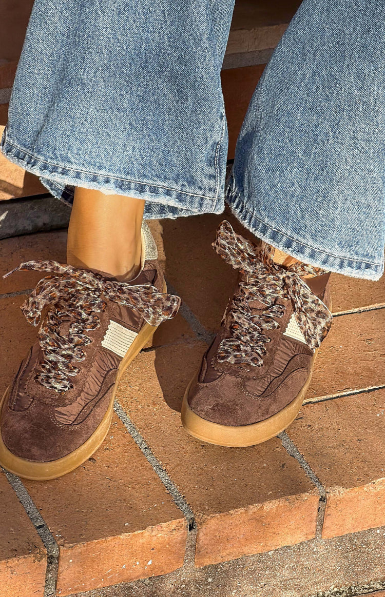 Dixie Brown Leopard Lace Sneaker — 1