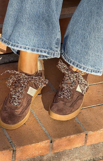Dixie Brown Leopard Lace Sneaker — 1
