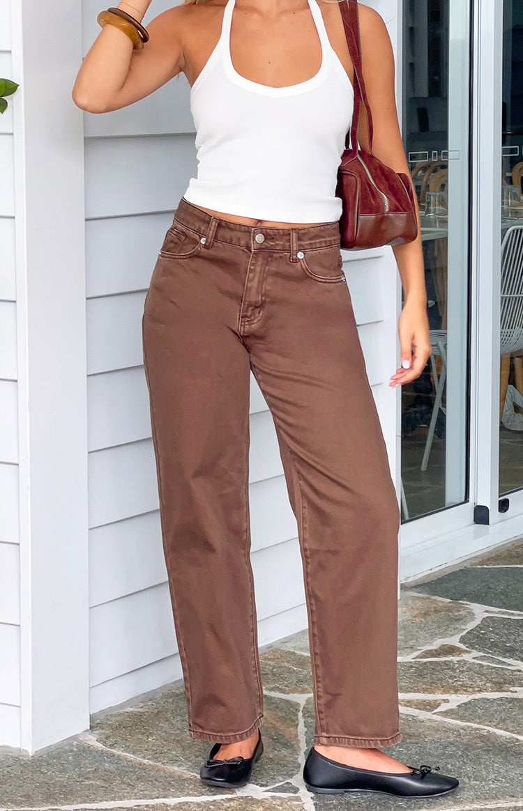 Valeria Brown Carrot Fit Jeans — 2