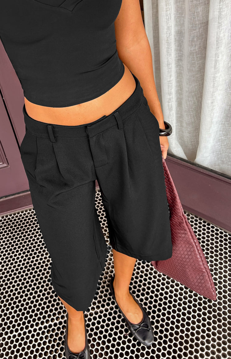 Laudine Black Tailored Culottes — 5