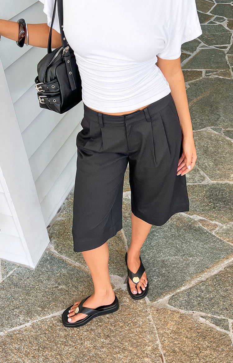 Laudine Black Tailored Culottes — 9