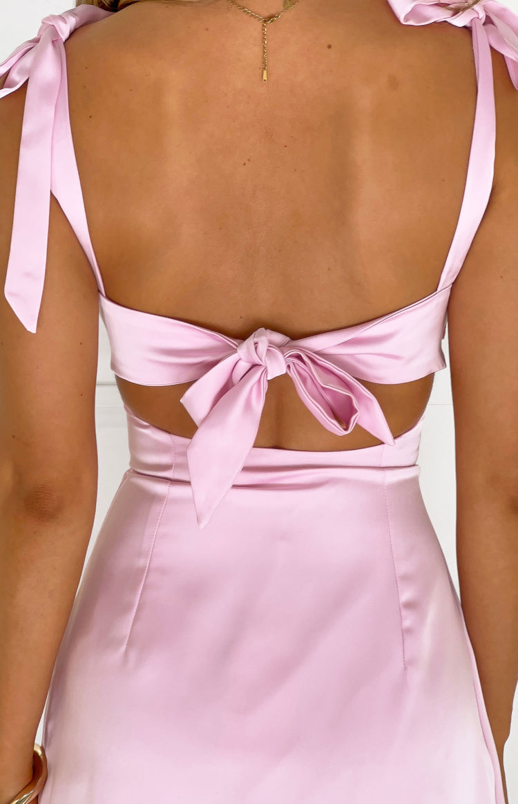 Azira Tall Fit Pink Tie Mini Dress — 4
