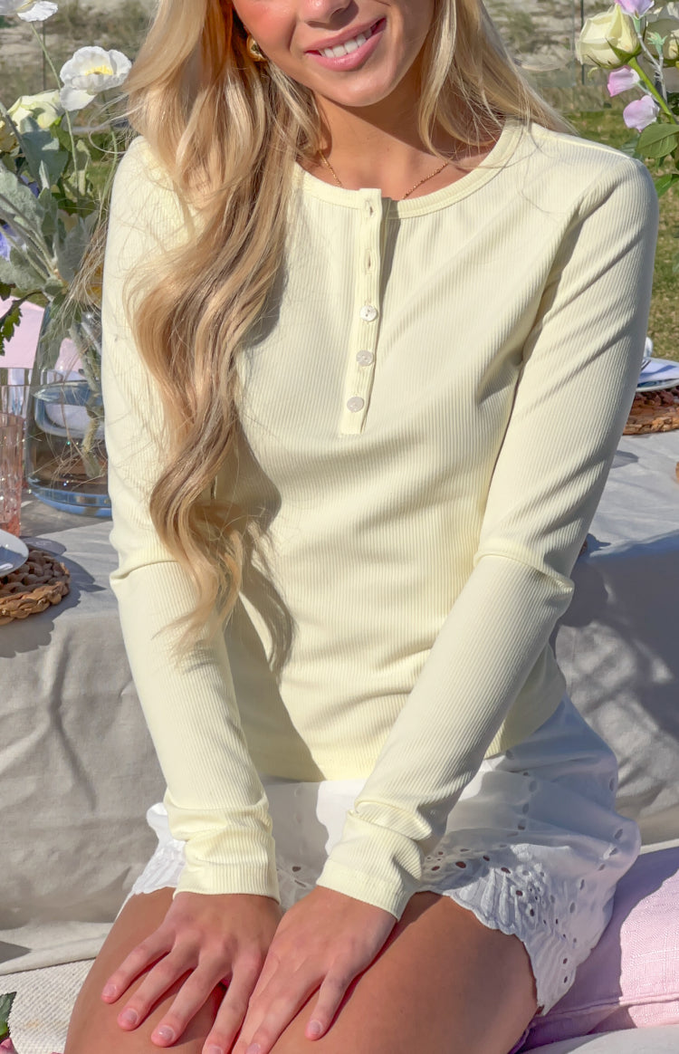 Isabelle Yellow Long Sleeve Top — 6