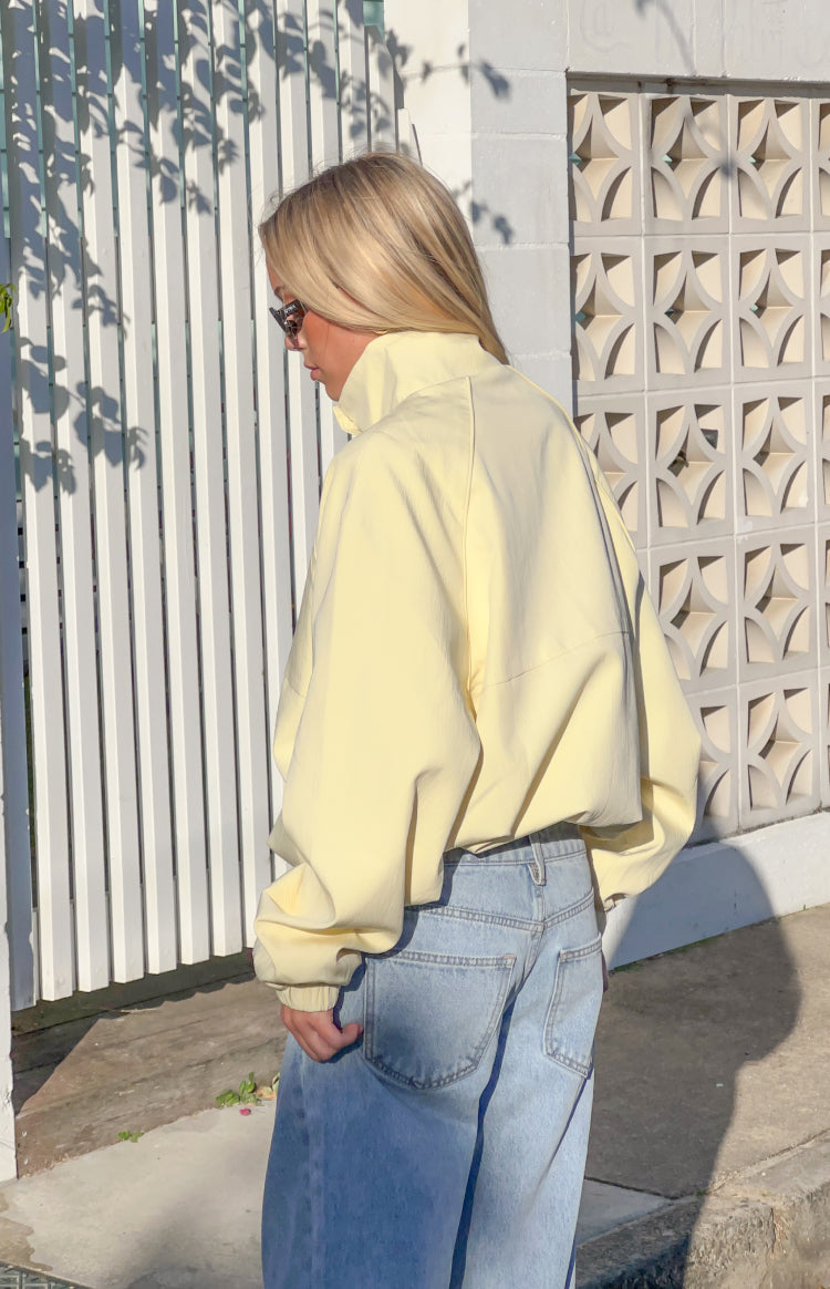 Enya Yellow Funnel Neck Sports Jacket — 4