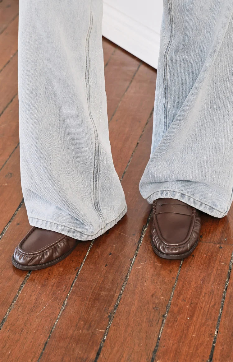 Etta Brown Slip On Loafers — 2