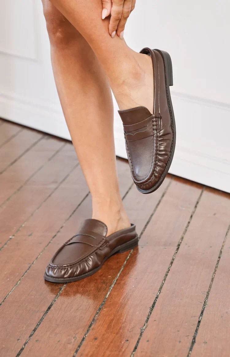 Etta Brown Slip On Loafers — 4