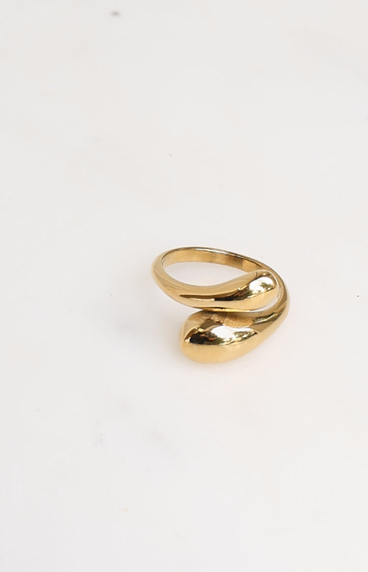 Wanda Gold Adjustable Wrap Ring — 2