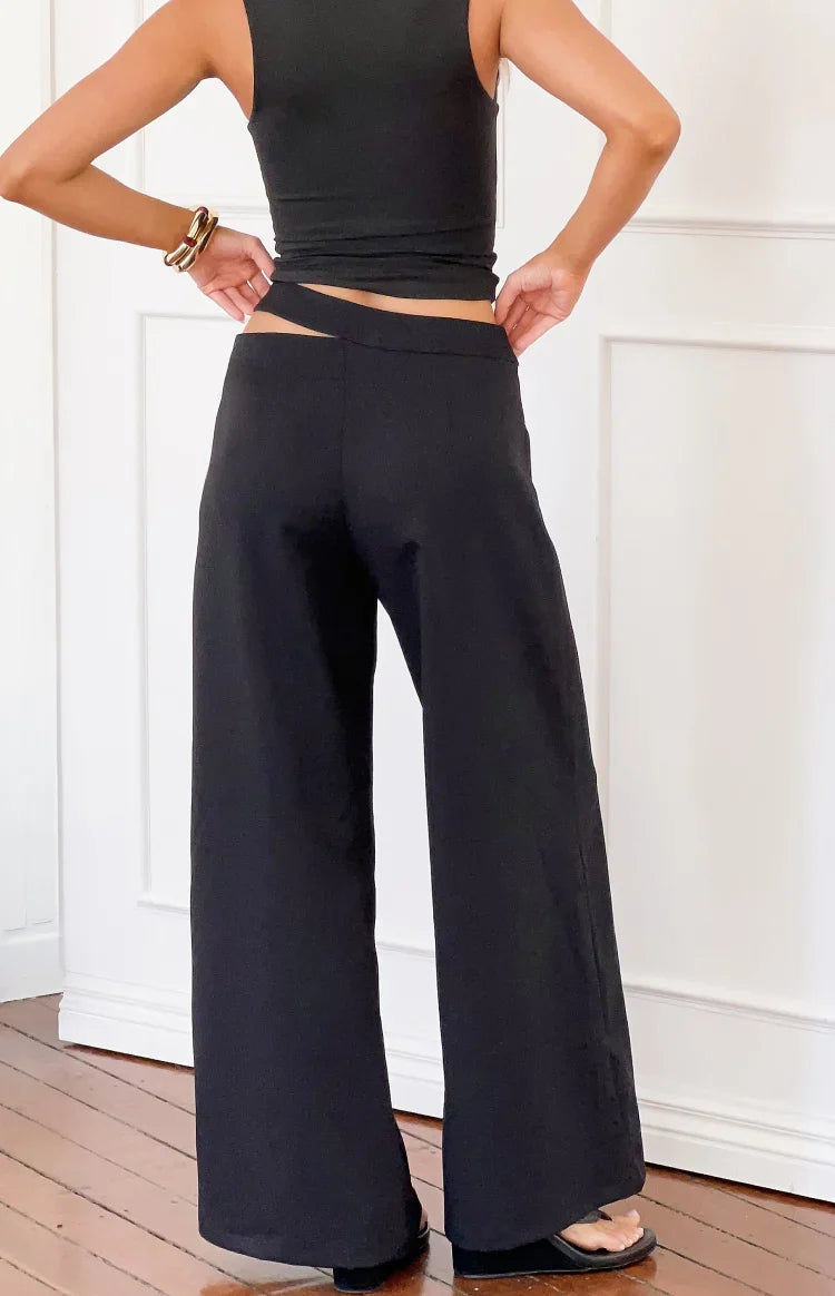 Oakley Black Asymmetric Waist Pants — 6