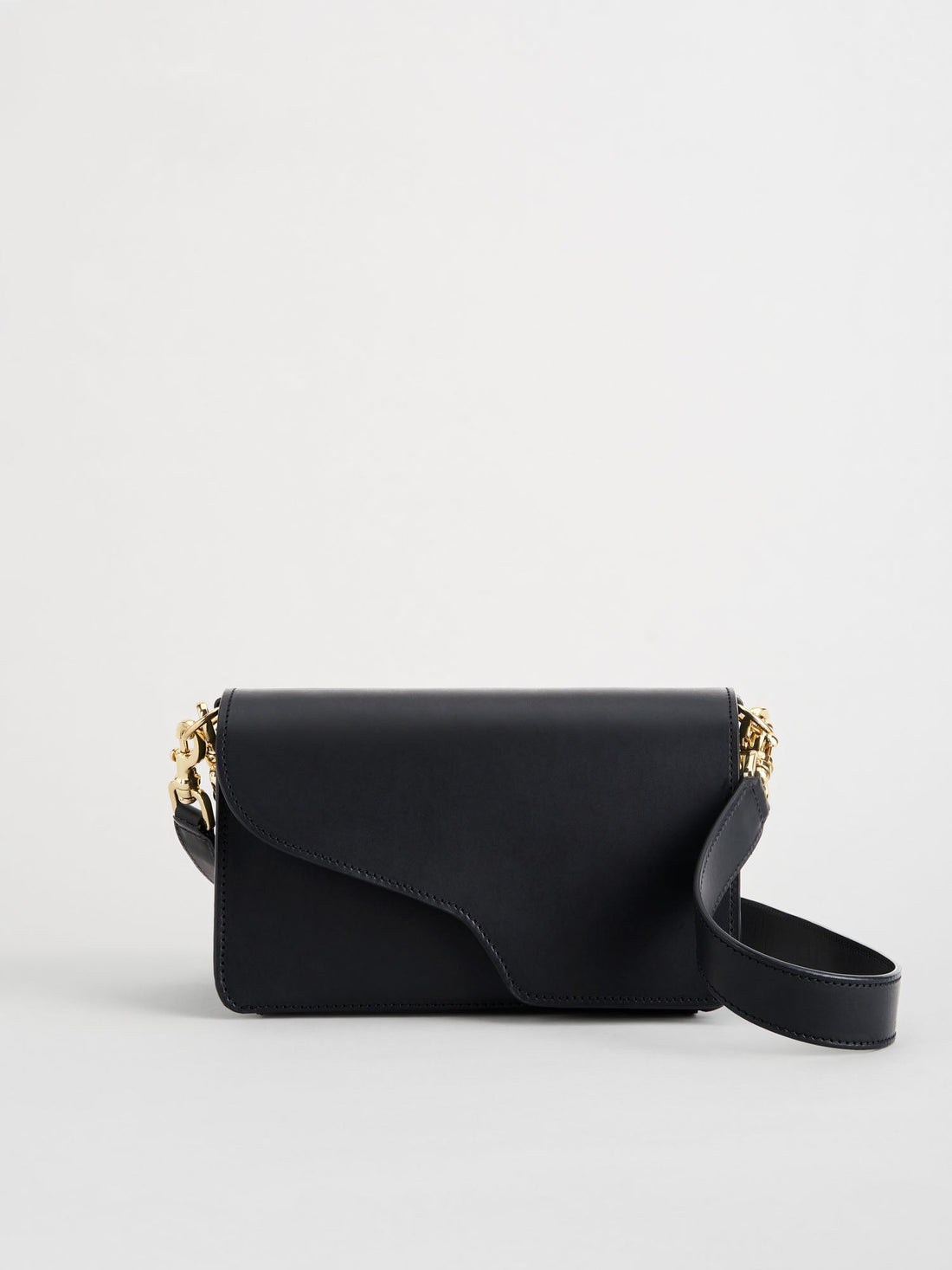 ATP Atelier Assisi Leather Shoulder Bag - Black
