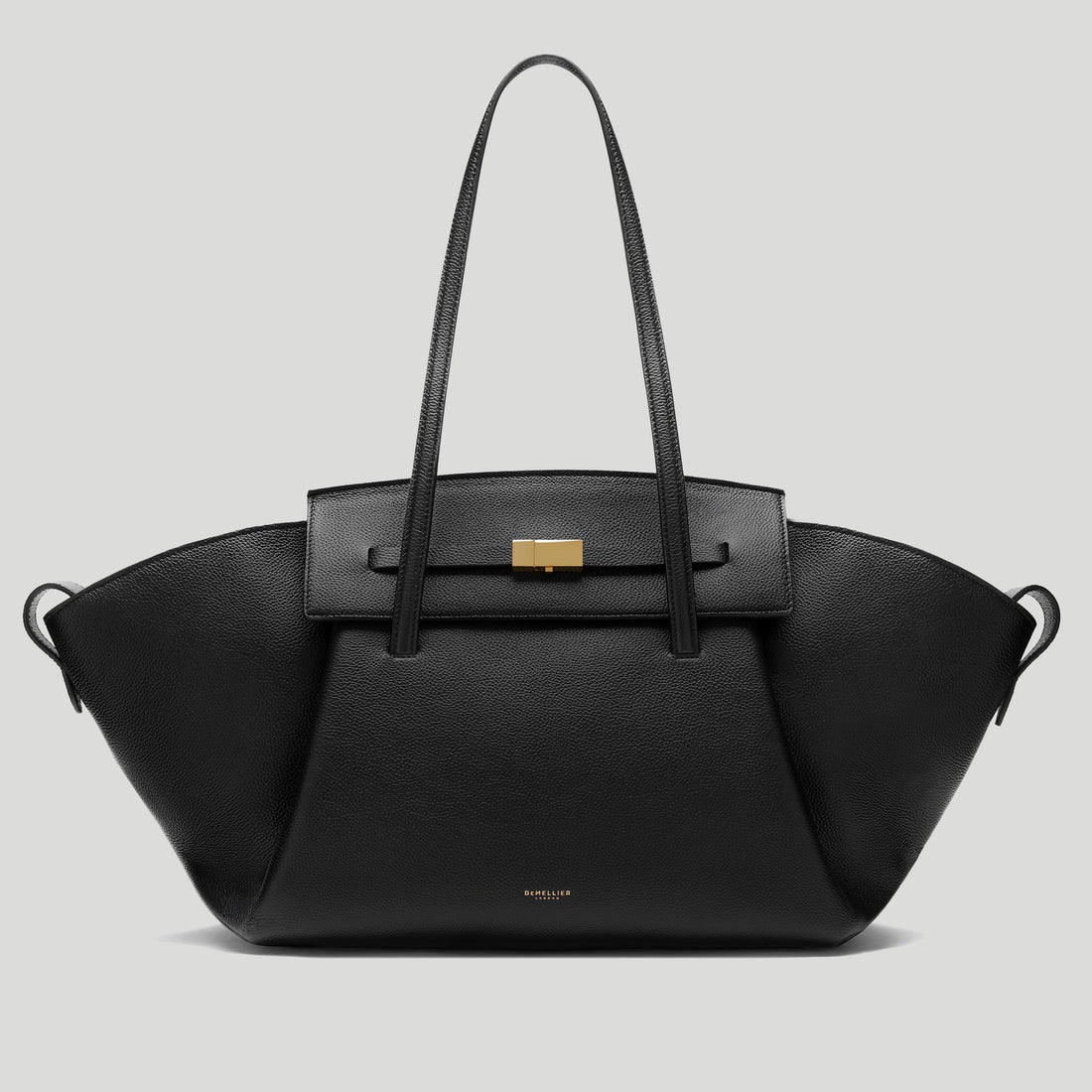 DeMellier The Brooklyn Small-Grain Leather Shoulder Bag - Black