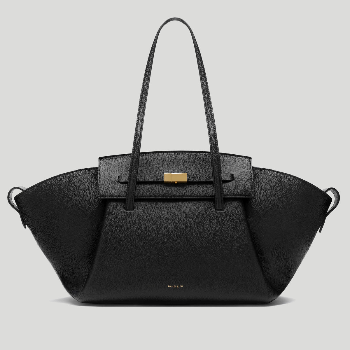 DeMellier The Brooklyn Small-Grain Leather Shoulder Bag - Black
