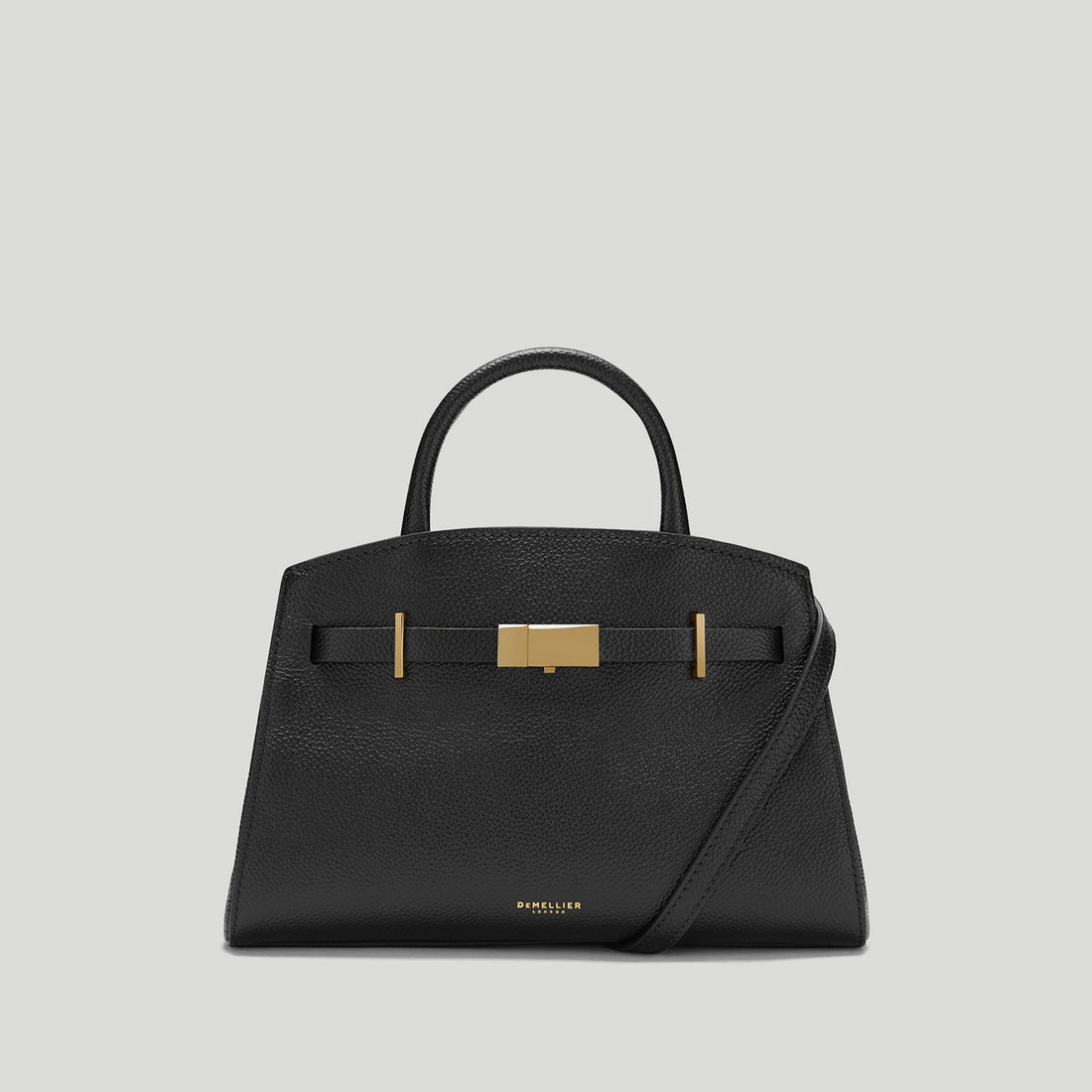 DeMellier The Small Hudson Small-Grain Leather Crossbody Bag - Black