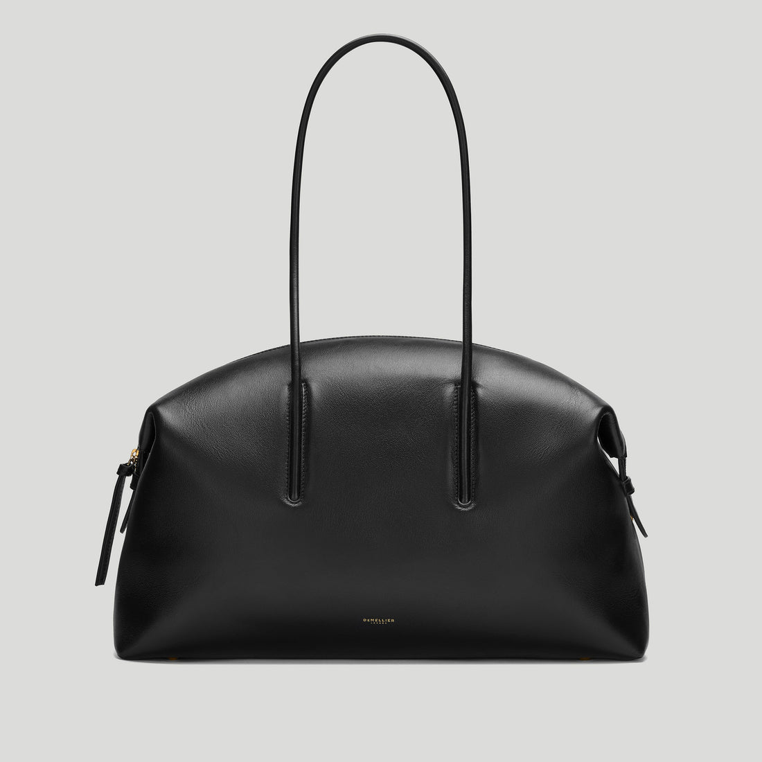 DeMellier The Stockholm Fine-Grain Leather Shoulder Bag - Black