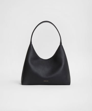 Mansur Gavriel Candy Hobo in tumbled calfskin leather - Black