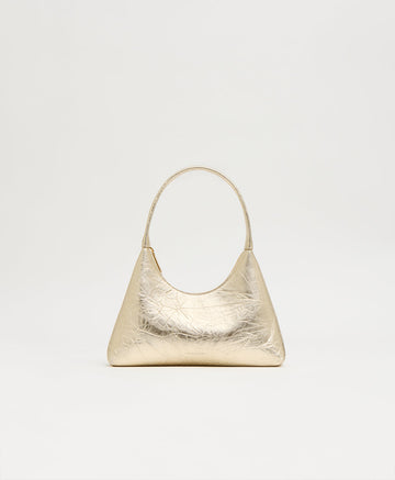 Mansur Gavriel Mini Candy Bag - Crinkled Gold