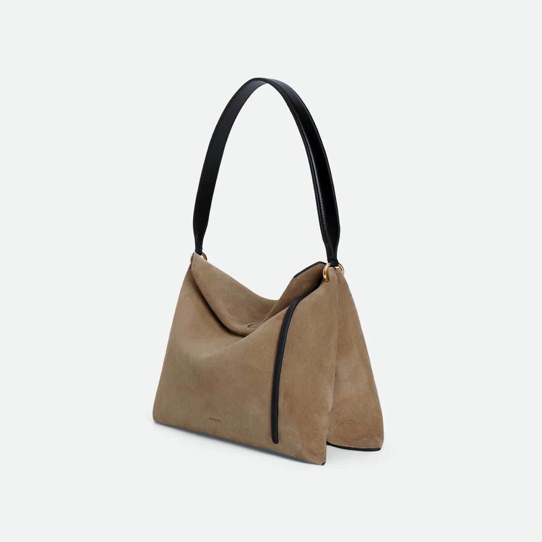 Wandler Penelope Tote Small in Italian calf leather - Tabacco Suede / Black