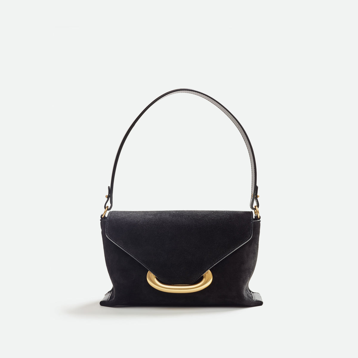 Wandler Veneto Shoulder Bag Small in calf leather - Black Suede