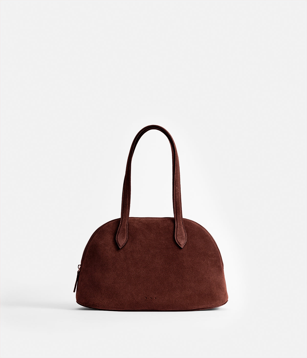 Aesther Ekme Cosmo Soft Suede Shoulder Bag - Cocoa