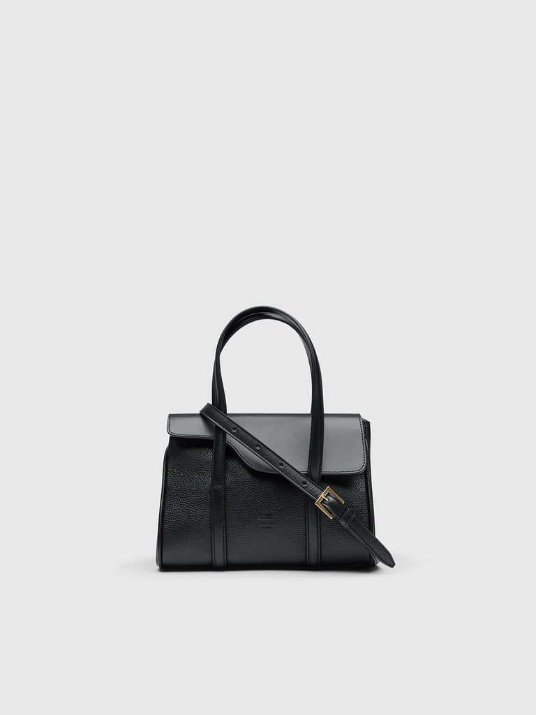 ATP Atelier Carloforte Grained Leather Top-Handle Bag - Black