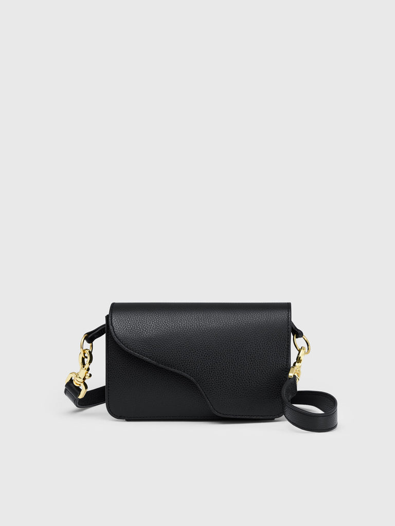 ATP Atelier Corsina Grained Leather Shoulder Bag - Black