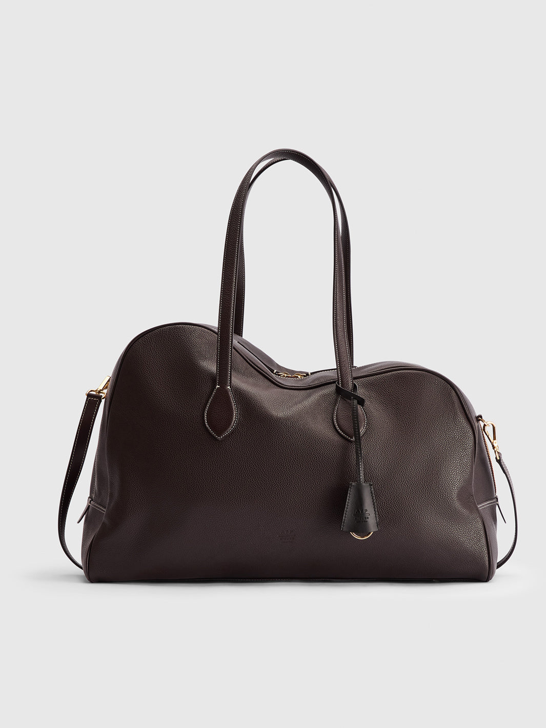 ATP Atelier Meda Grained Leather Top-Handle Bag - Walnut