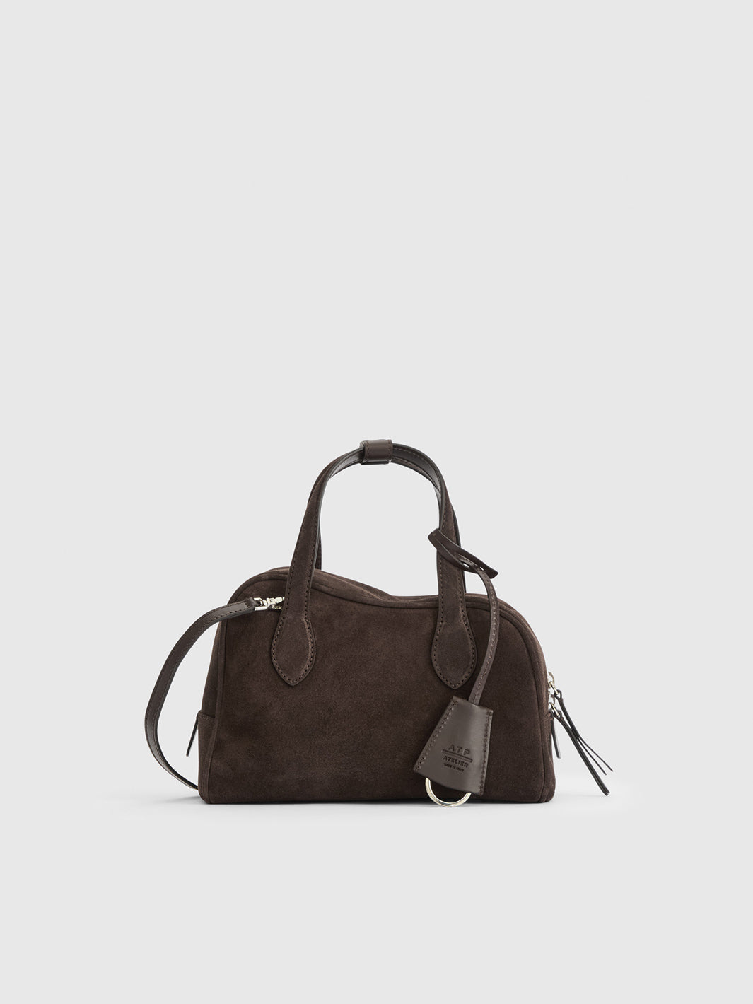 ATP Atelier Ormelle Suede Top-Handle Bag - Walnut
