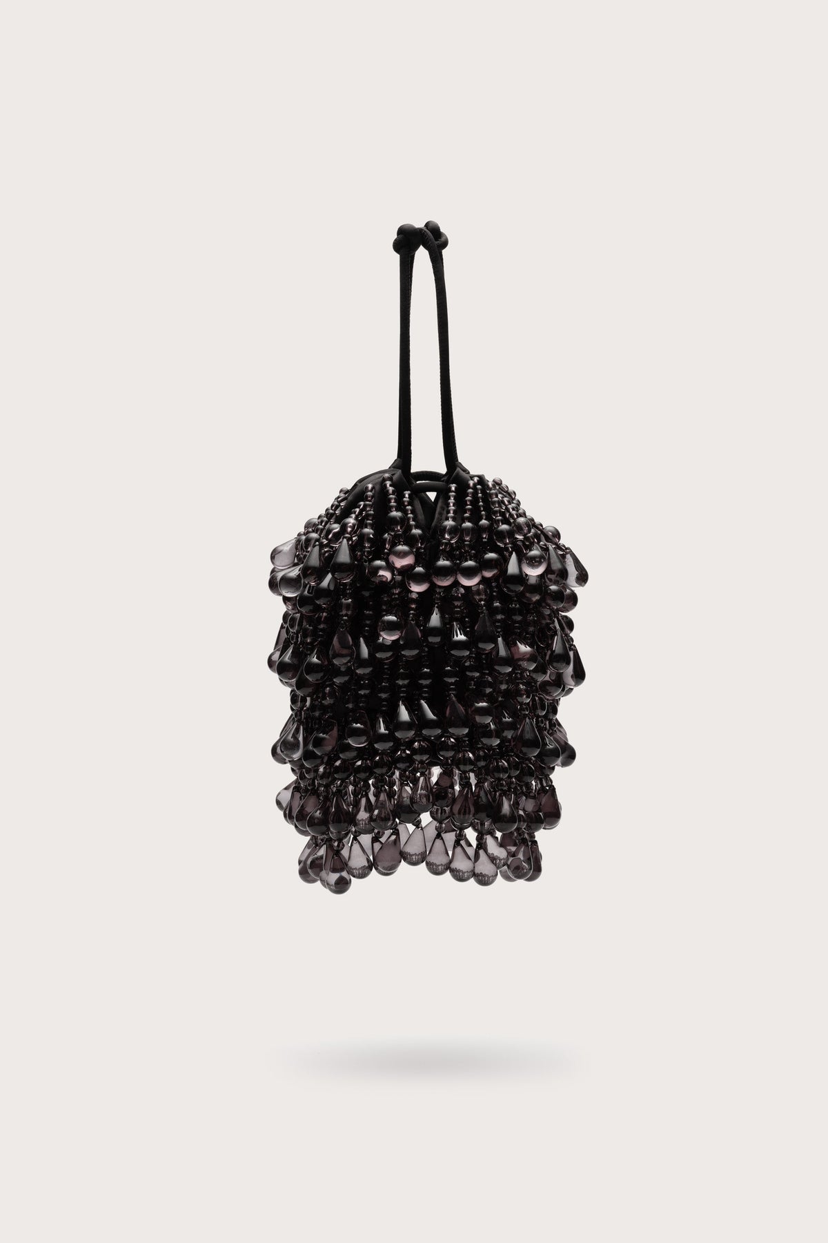 Cult Gaia Zia Wristlet in polyester satin - Black