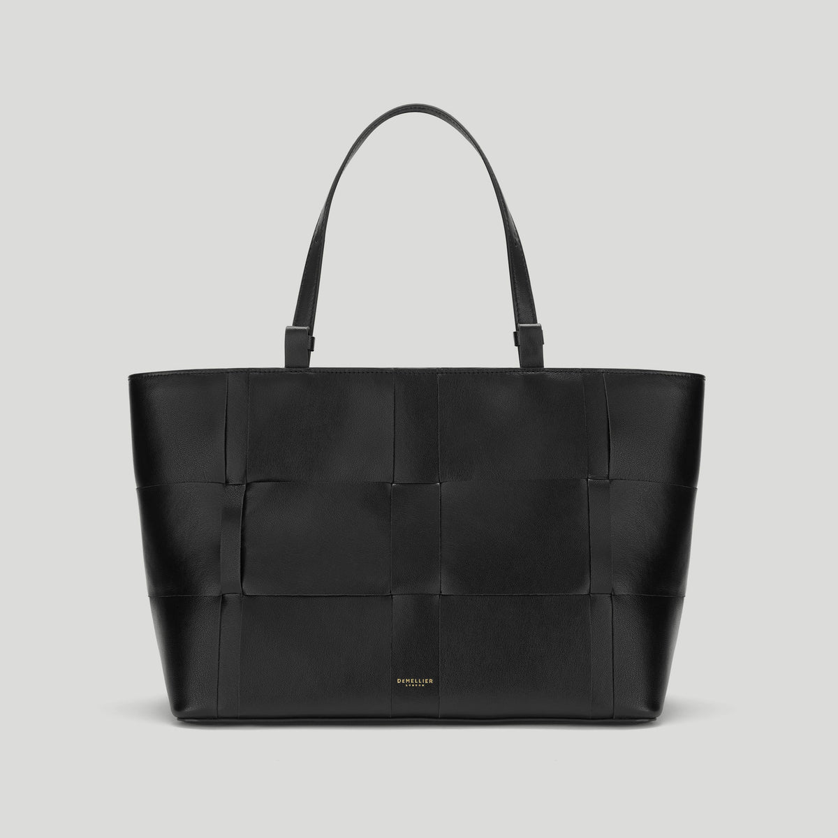 DeMellier The Florence Woven Leather Tote Bag - Black