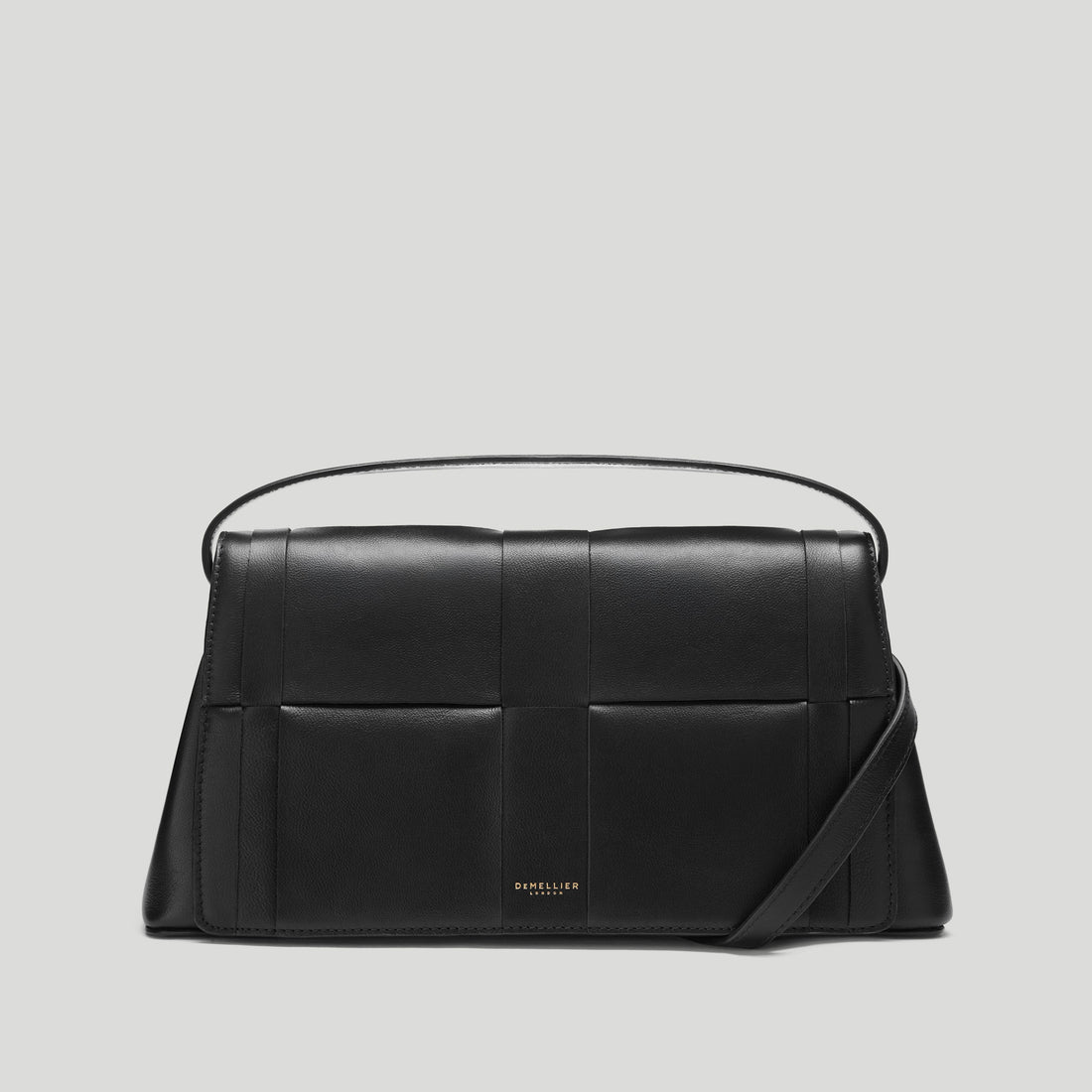 DeMellier The Florence Crossbody Woven Leather Bag - Black