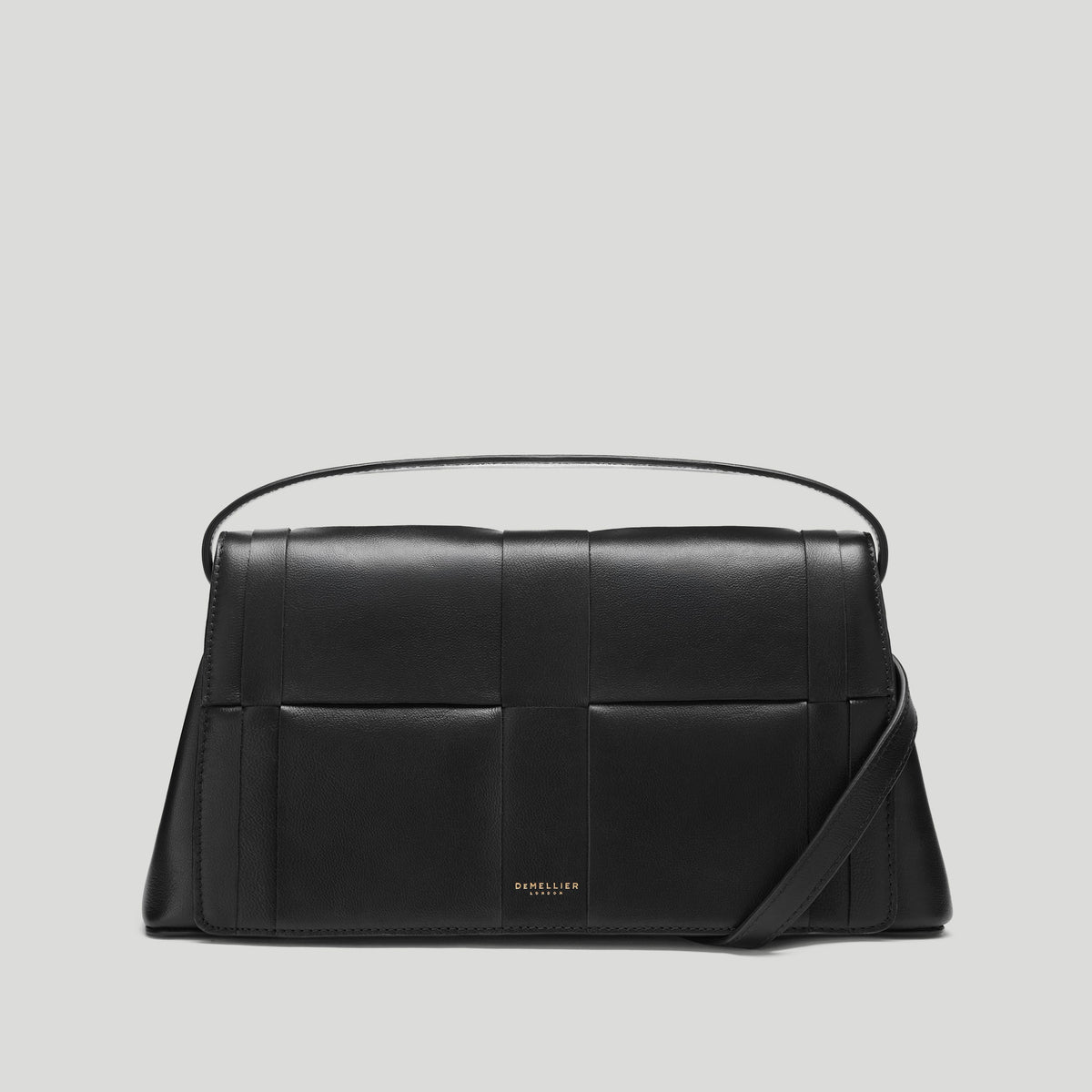 DeMellier The Florence Crossbody Woven Leather Bag - Black