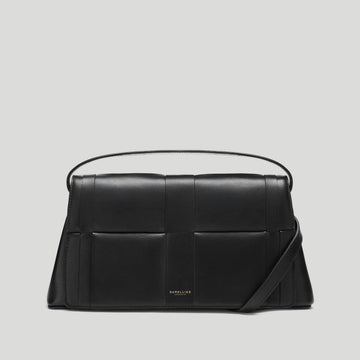 DeMellier The Florence Crossbody Woven Leather Bag - Black