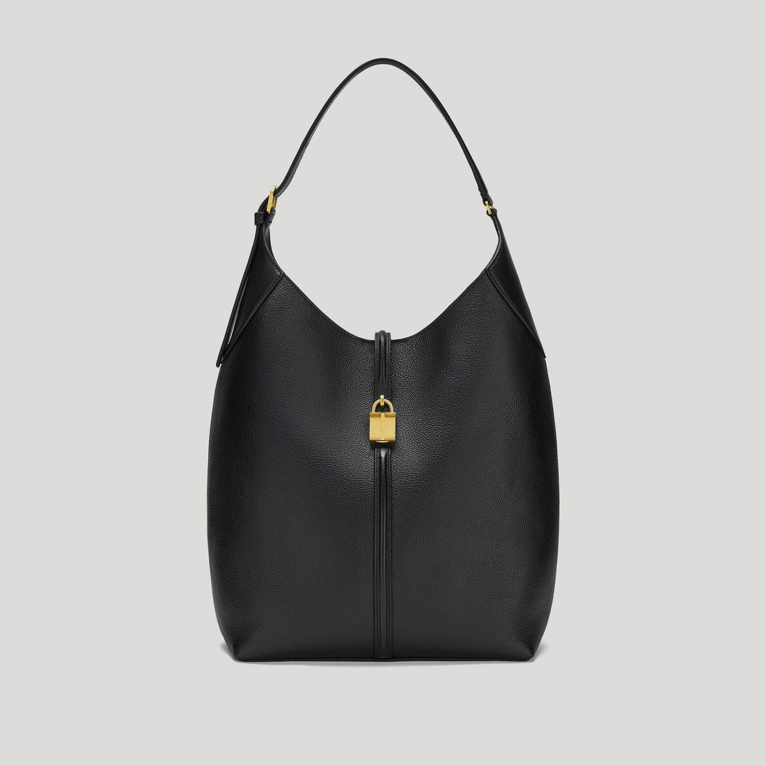DeMellier The Large Siena Bucket Small-Grain Leather Bag - Black