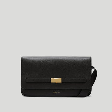 DeMellier The New York Crossbody Small-Grain Leather Bag - Black
