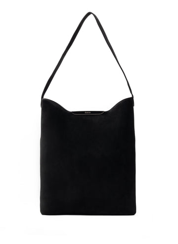 Elleme Gemini Suede Tote - Black / Silver