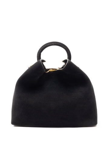 Elleme Raisin Suede Top-Handle Bag - Black