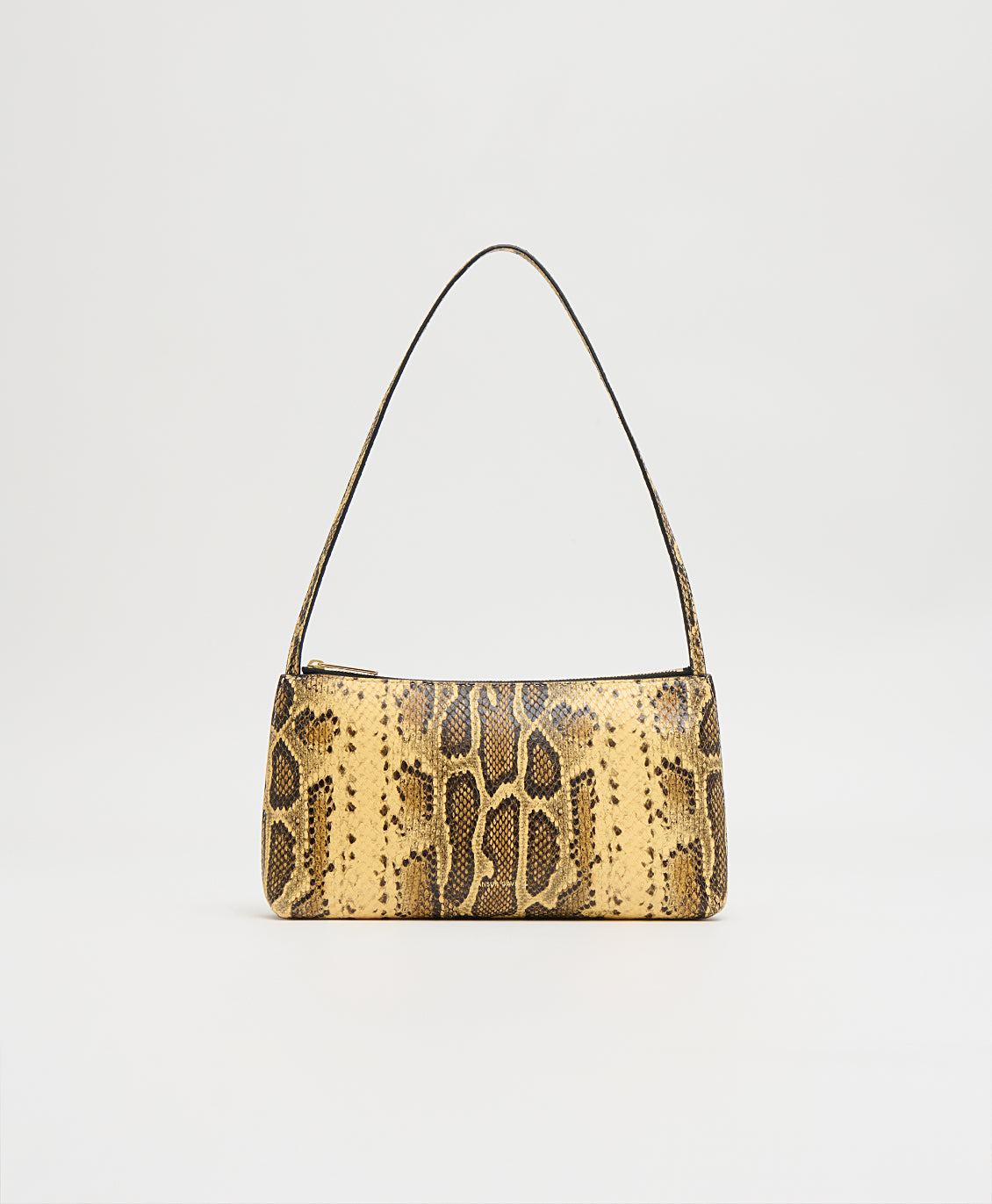 Mansur Gavriel Gaia Shoulder Bag in printed Italian goat leather - Golden Roccia