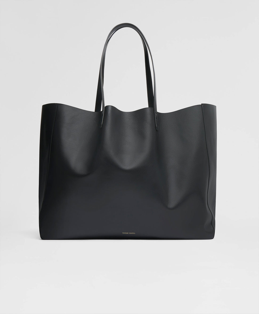 Mansur Gavriel Juno Tote in lambskin leather - Black