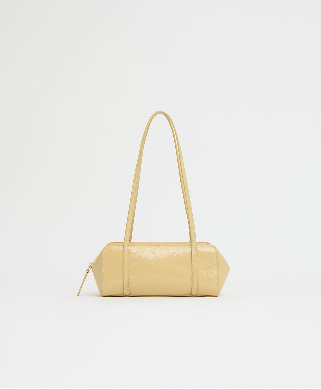 Mansur Gavriel Mini Filo Bag in laminated kid suede - Butter Naplak