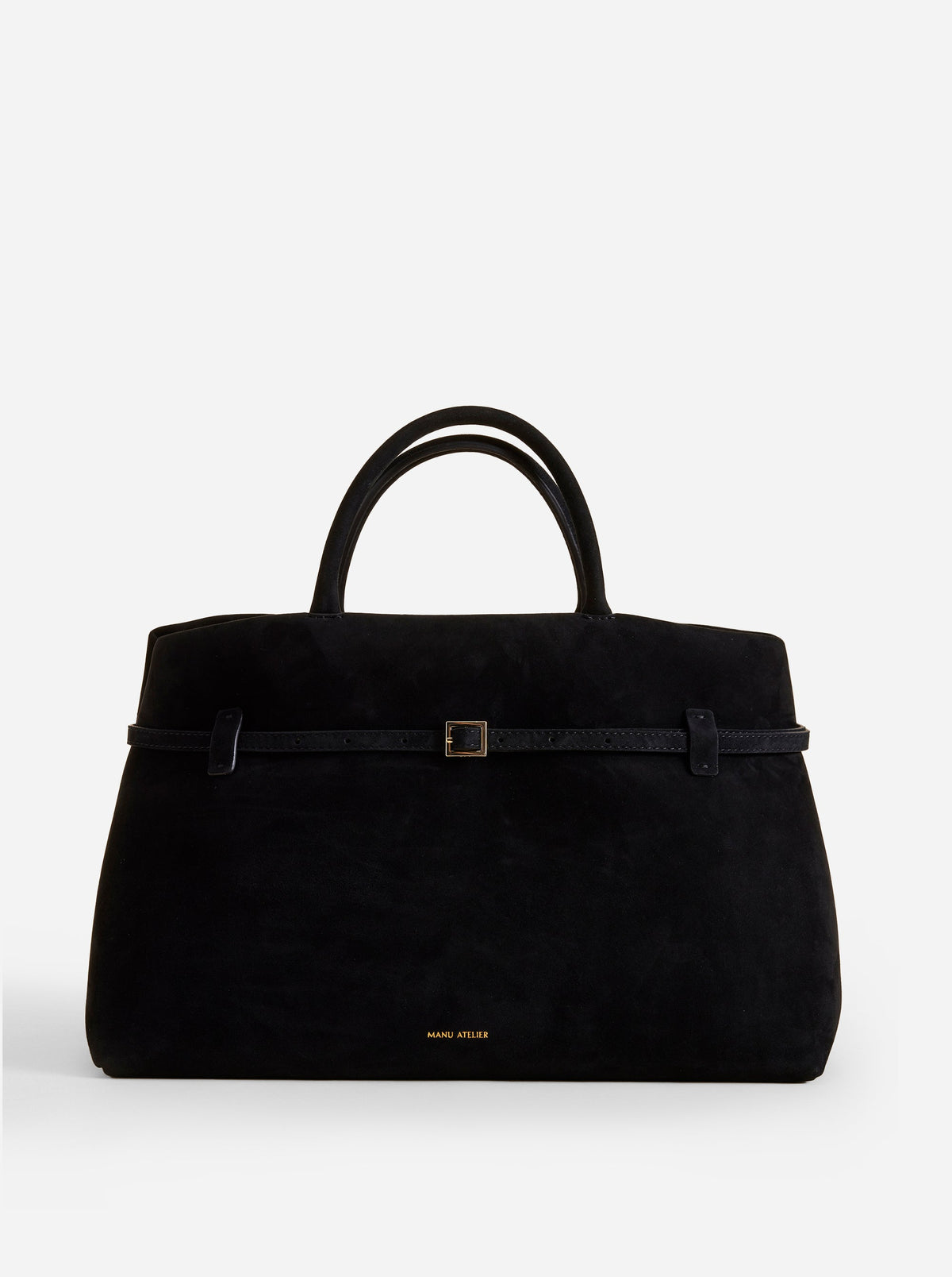 MANU Atelier Le Cambon 40 Suede Tote Bag - Black