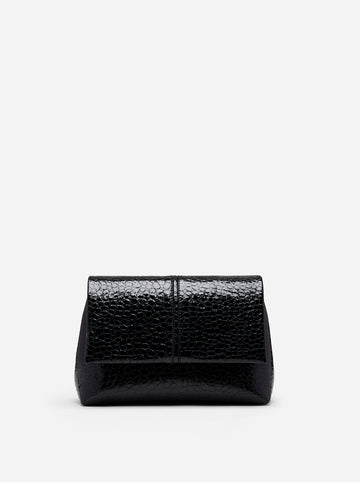 MANU Atelier The Fold Bag Shoulder Bag - Black Croc